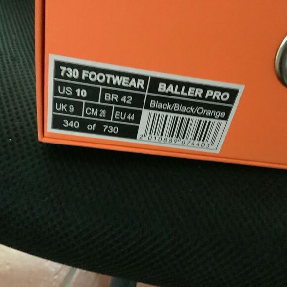 730 Footwear Baller Pros Halloween Edition, Size (10), Signed Box By ASSPIZZA - Picture 9 of 13